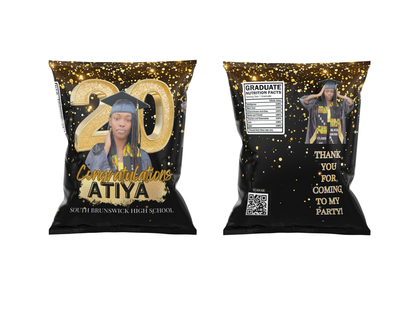 Custom Chip Bags (1oz) Available for Any Occasion! (Chip and Label included)